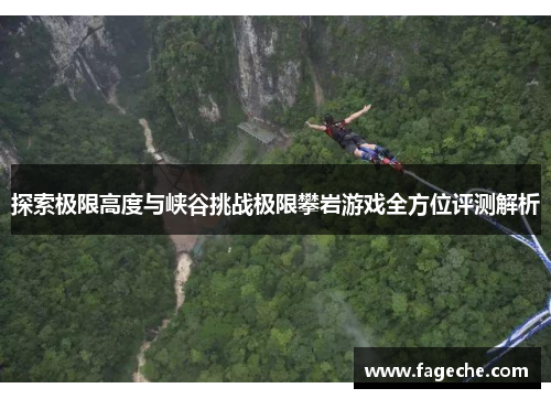 探索极限高度与峡谷挑战极限攀岩游戏全方位评测解析